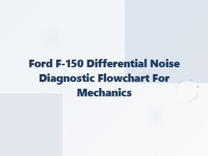 Ford F-150 Differential Noise Diagnostic Flowchart